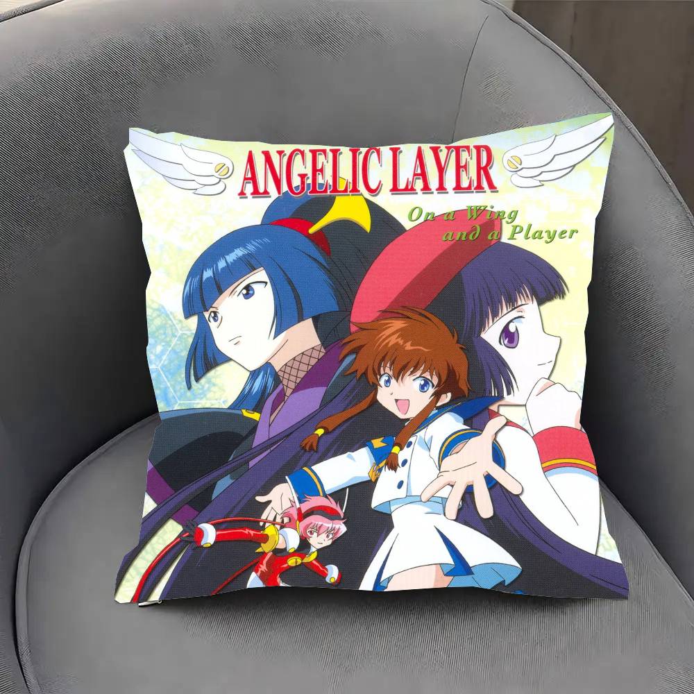Angelic Layer Anime Pillow Case Fashion Square Pillowcase Bedroom Sofa Room Ins Decoration Leisure