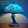 Creative Stained Plant Series Table Lamps Resin Colorful Bedroom Bedside Flower Mushroom Retro Table Night Lamp Atmosphere Light