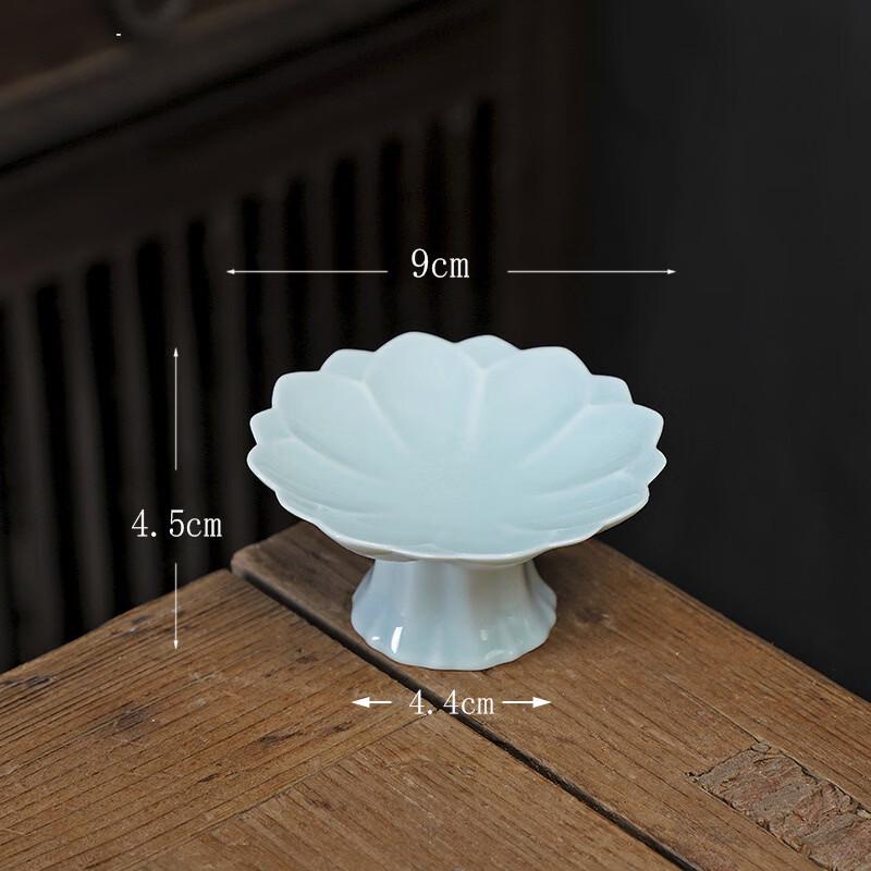 Exquisite Small Chinese Ceramic High-Footed Snack Plate