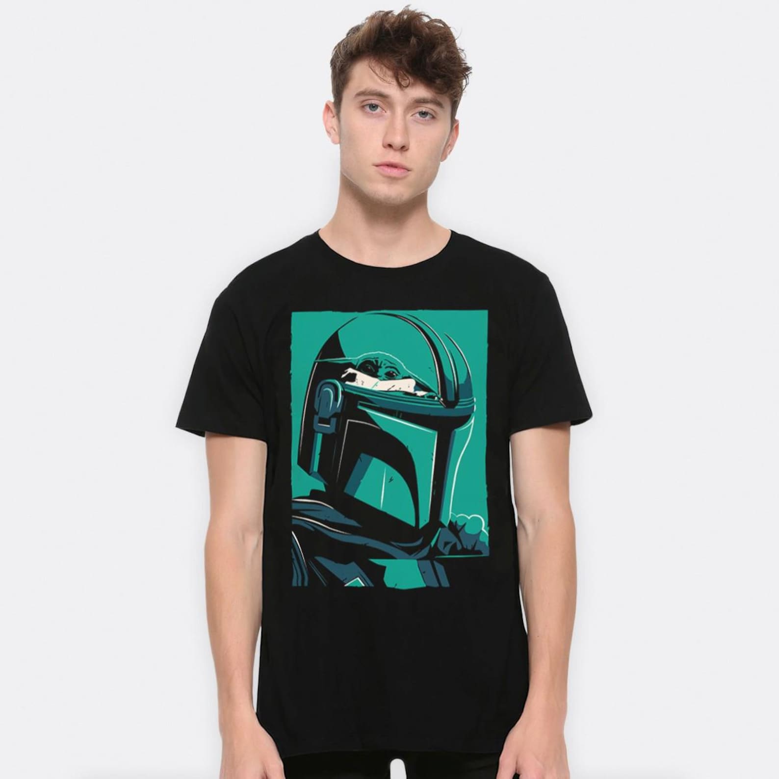 Mando and Grogu T-Shirt, Men s and Women s Sizes Tee (MAD-963258) S