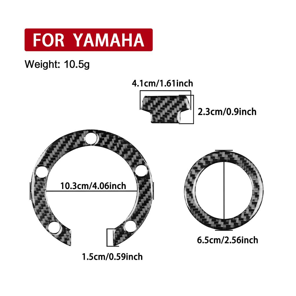 Real Soft Carbon Fiber For Yamaha 2000-2016 (5 Holes) R1 R1M R6 FZ1 FZ6 FZ8 MT07 MT09 Motorcycle Fuel Cap Protection Sticker
