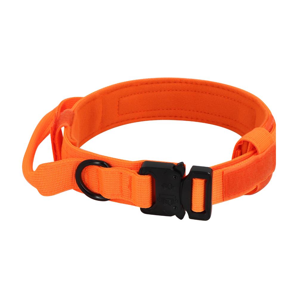 Tactical Dog Collar 7 Optional Colors Heavy Duty Metal D-ring Adjustable Military Training Collar For Medium Large Dog