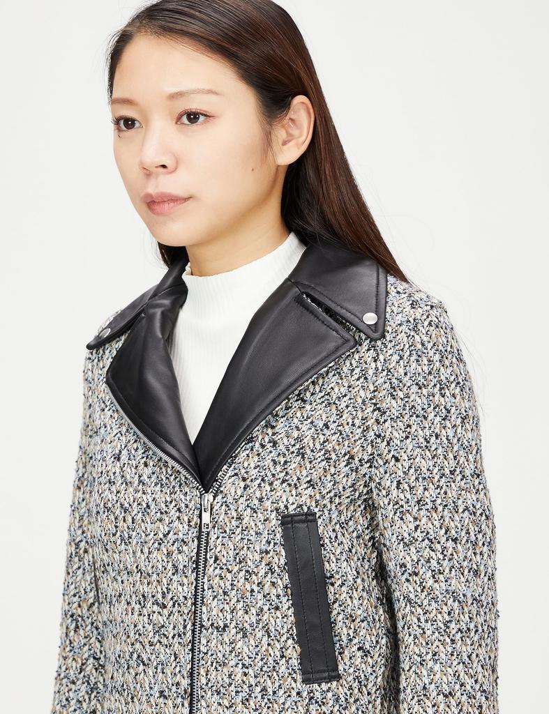 Lily Brown MIX Variation Double Rider Jacket LWFJ234136 Women's