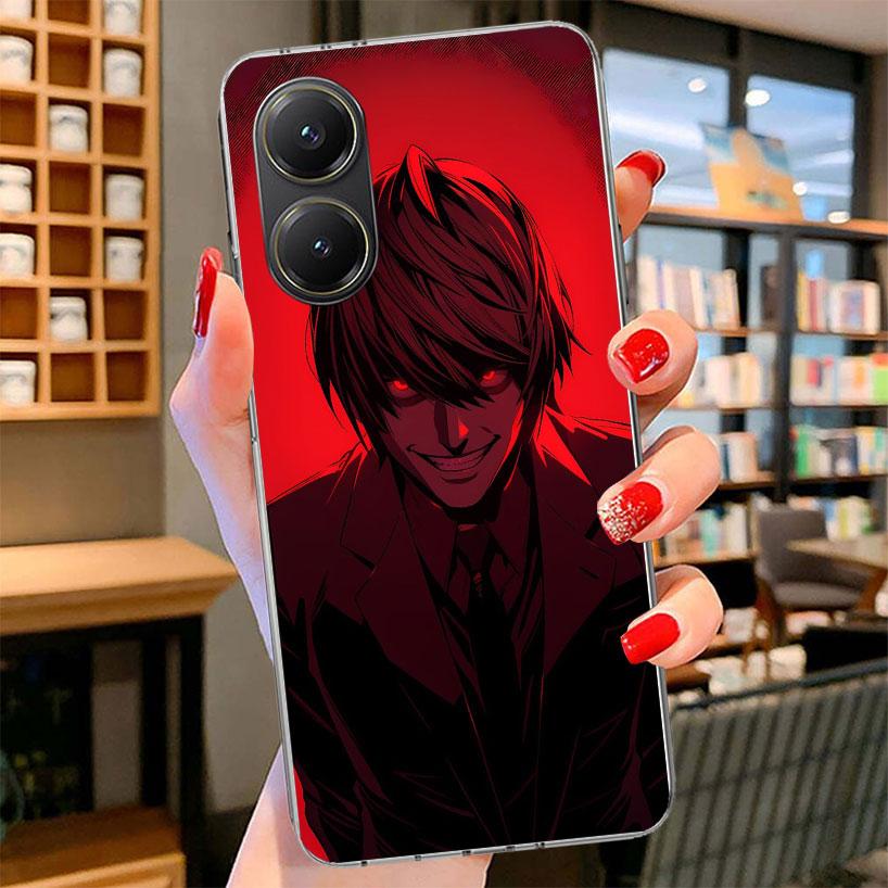 N-Note D-Death Yagami Light Phone Case For Xiaomi Poco F7 Ultra X7 X6 X5 Pro M7 Redmi 15C 15 13C 13 12C 12 10C 10 9A 9C 9T 9 She