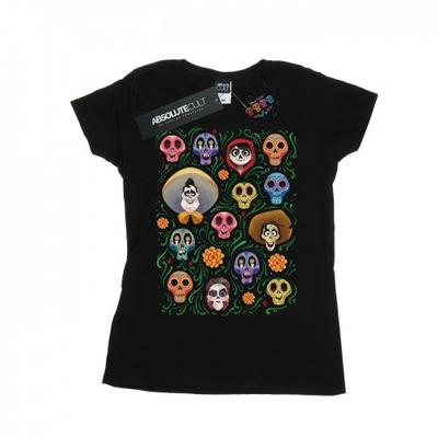 Womens/Ladies Coco Heads Pattern Cotton T-Shirt