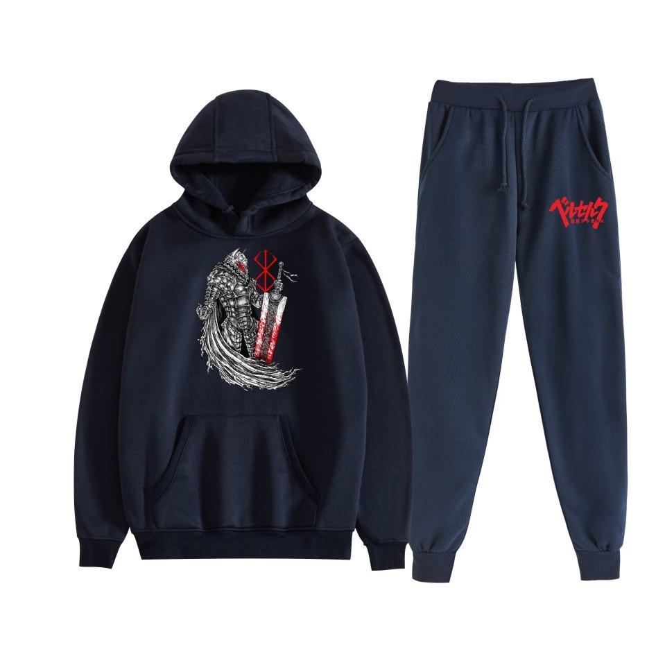 Sword wind legend Berserk new animation fleece loose men's and women's hooded sweater set hoodie