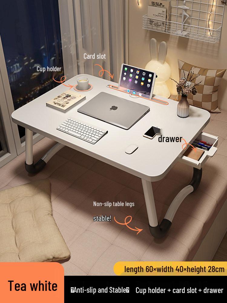 Foldable Bedside Table & Study Desk for Dorms and Kids