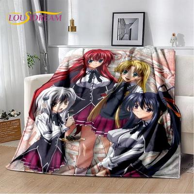 Anime High School D×D Sexy Soft Plush Blanket,Flannel Blanket Throw Blanket for Living Room Bedroom Bed Sofa Picnic Cover Kids