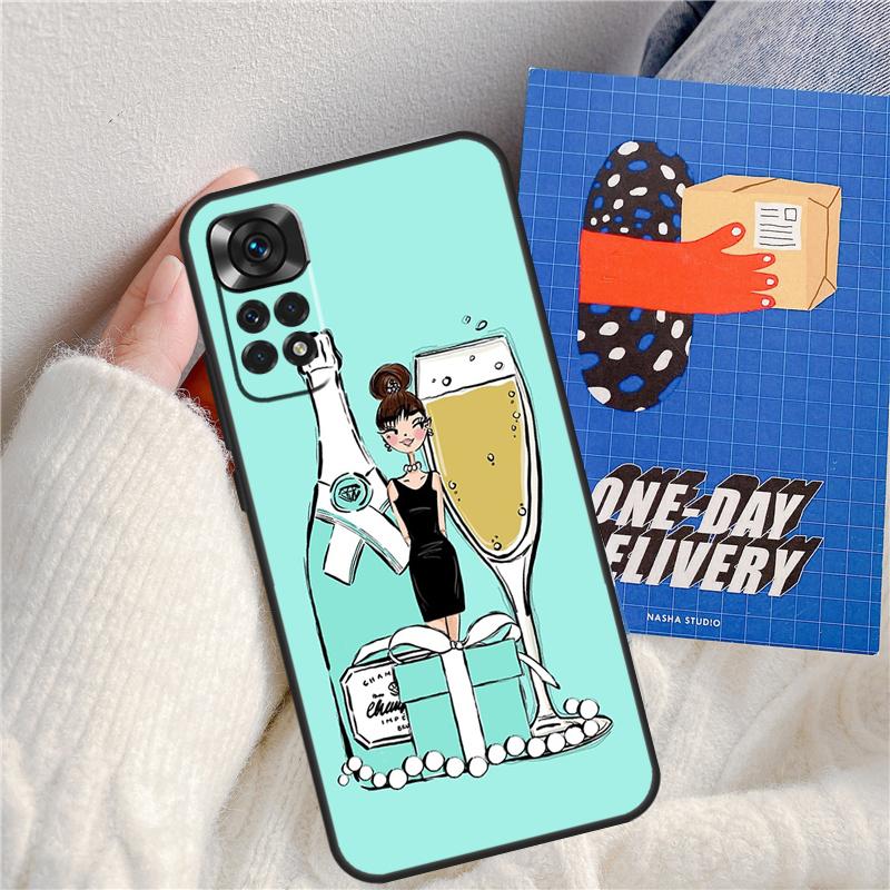 New York Lady Girl Funda For Xiaomi Redmi Note 14 Pro 13 9 10 11 12 9S 10S 11S 12S Redmi 13C 10C 12C 14C Case