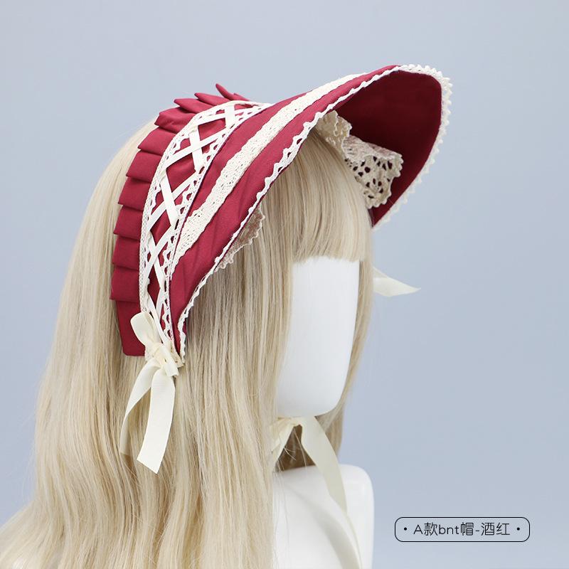 A hair lolita lolita headdress bnt lace bow accessories handmade lovde hair cap