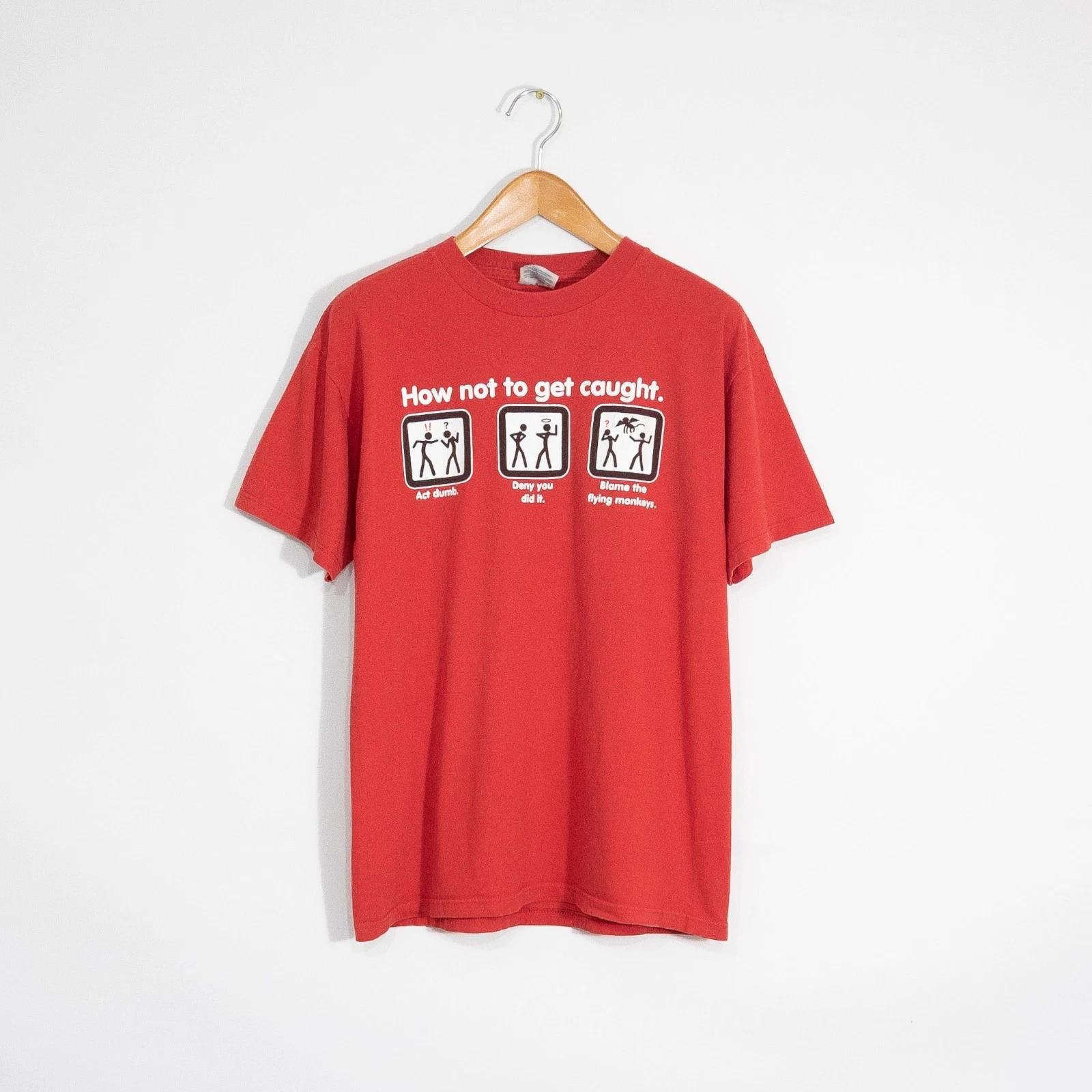Vintage Y2K Funny Ironic Gamer T Shirt Mens Large - Humor Cartoon Distressed 3XL