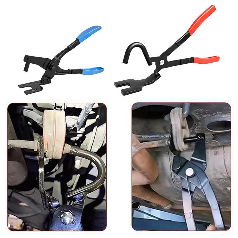 Automotive Exhaust Clamp Pliers Non Slip Rubber Exhaust Hanger Removal Tool for Car Exhaust Muffler System