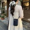Retro washed denim mobile phone bag casual messenger bag