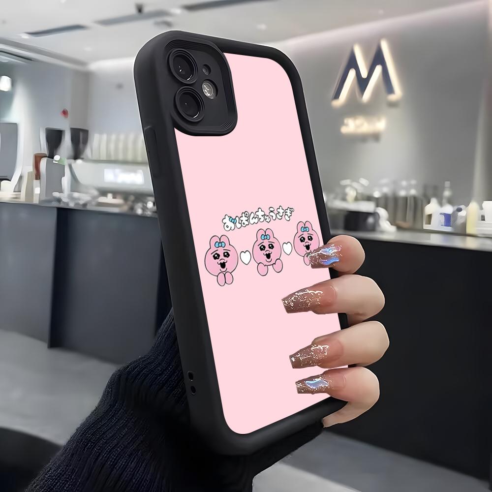 Lustige Opanchu Usagi Handyhülle Für IPhone Air 17 Pro Max 16 E 15 14 Pro Max 13 12 11 Mini Plus Weiche Silikon Schwarze Hülle