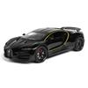 1/24 Bugatti Tourbillon With Spray Supercar Alloy Muscle Car Model Sound and Light Pull Back Children's Toy Collectibles Birthday Gift