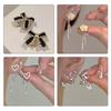 1Pair Korean Style Asymmetric Pearl Zircon Ear Clips For Women Personality  Earrings Wedding Jewelry Birthday Gifts