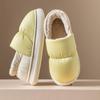Down Cotton Slippers Women's Autumn and Winter Bags Heel Non-slip Indoor Home Home Home Thickened Warm Couple Outer Cotton Shoes Men