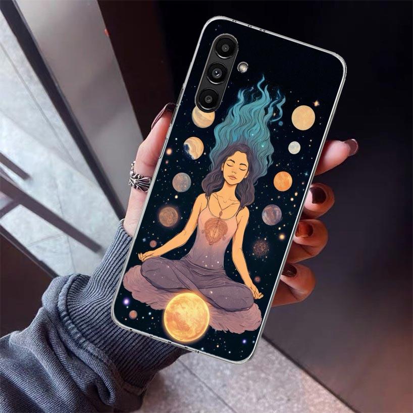Meditation Yoga Girl Phone Case For Samsung Galaxy A17 A16 A15 A14 A13 A57 A56 A55 A54 A53 A37 A36 A35 A34 A33 A26 A25 A24 A23 G
