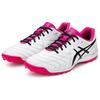 Asics Calcetto Round Toe Lace-Up TF (Rubber Studs) Artificial Turf Soccer Shoes Men Soccer Shoes White Pink 1113A048-102