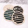 Velvet Lining Ring Earring Holder Round Shape Jewelry Organizer  Jewelry Accessories
