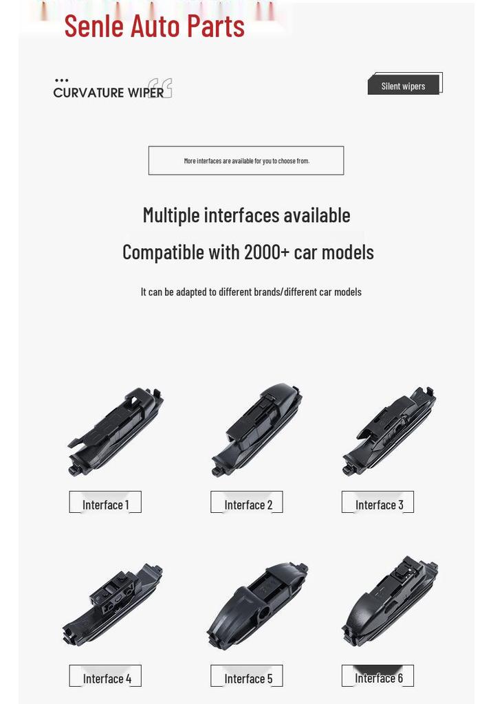 Frameless Multifunctional 6-Layer Wiper Blade for Toyota RAV4