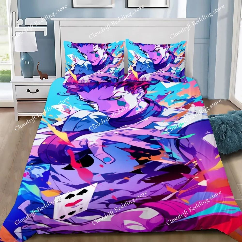 Cartoon Hunter X Hunter Duvet Cover Pillowcase Bedding Set Adult Boy Girl Bedroom Decoration Children Single Double Large Size
