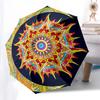 1pc Mandala Art Design Umbrella with Plastic Handle,Vibrant Cartoon Pattern,Multi-functional UmbrellaPT042