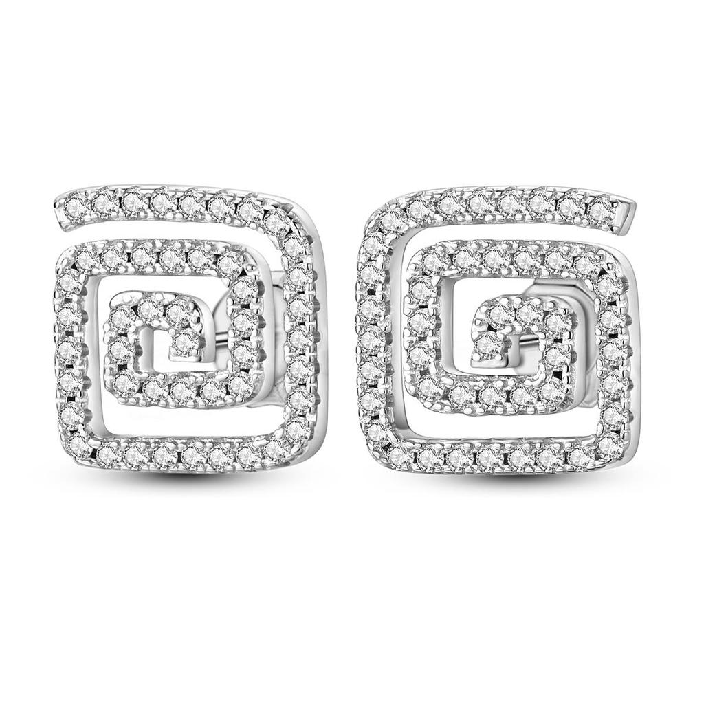 Silve Plated Hoop Earring Woman Eardrop Fashion Pendientes For Jewelry Gift Anniversary