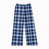 Children's Christmas Plaid Print Trousers Plush Casual Pants