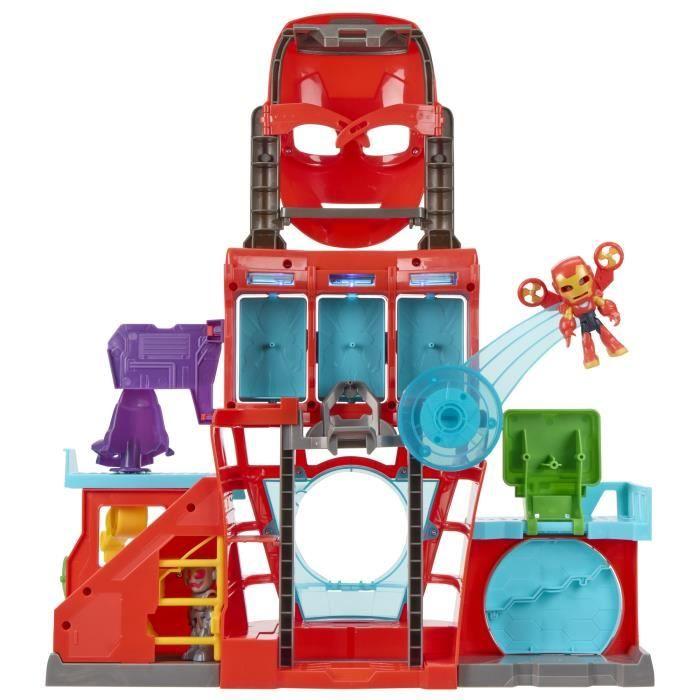 QG d'Iron Man, coffret électronique pour enfant, Marvel Iron Man and his Awesome Friends, dès 4 ans