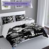 Set de 3 piezas con nombre personalizado Jimin, Incluye 1 funda nórdica y 2 fundas de almohada, Decoración de dormitorio para todas las estaciones