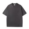 Men's Heavyweight Pure Cotton Short Sleeve Round Neck Casual White T-shirt