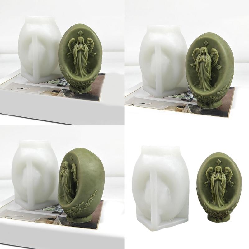 Goddess Sculpture Silicone Candle Molds for Handmade Candle Soap Chocolate Goddess Statue Silicone Molds for Epoxy Resin
