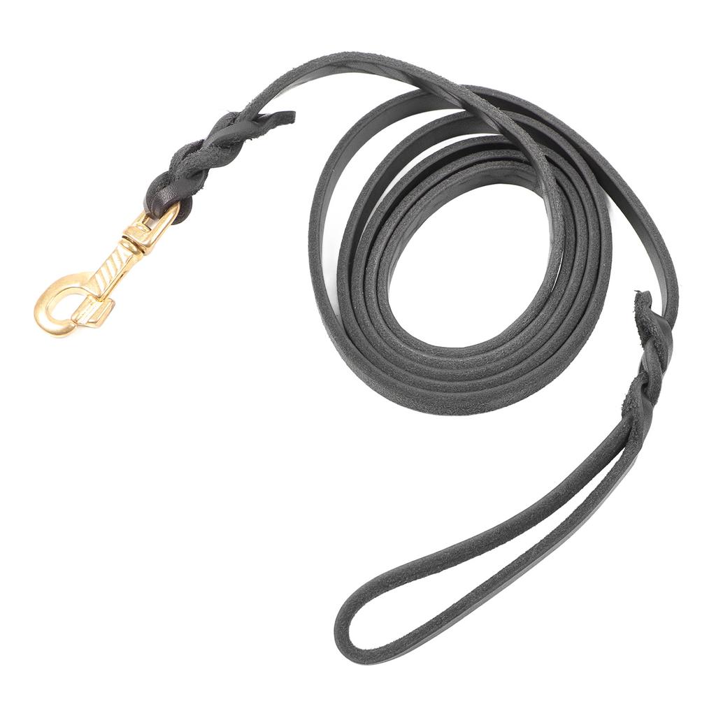 Dog Leash Durable Cowhide Leather Dog Training Leash Long Soft Dog Traction Rope for Medium Large