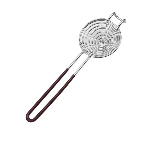 Egg White Separator Spiral Shape with Long Handle 304 Stainless Steel Food Grade Egg Yolk Filter for Kitchen