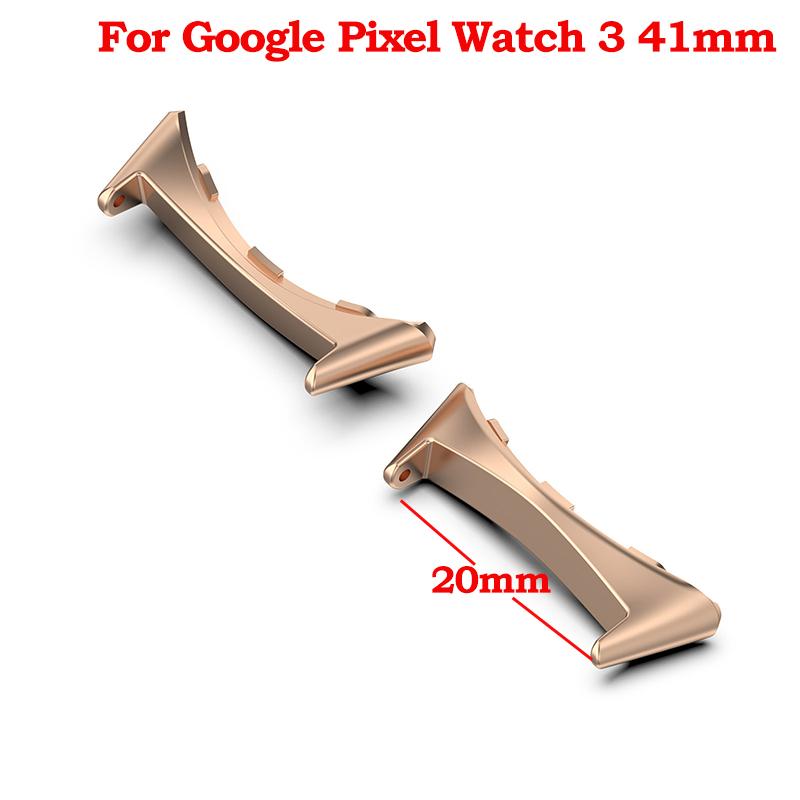 2pcs Watch Strap Connector Adapter For Google Pixel Watch 3 41mm 45mm Accessories Metal Smartwatch Adapters Replacement
