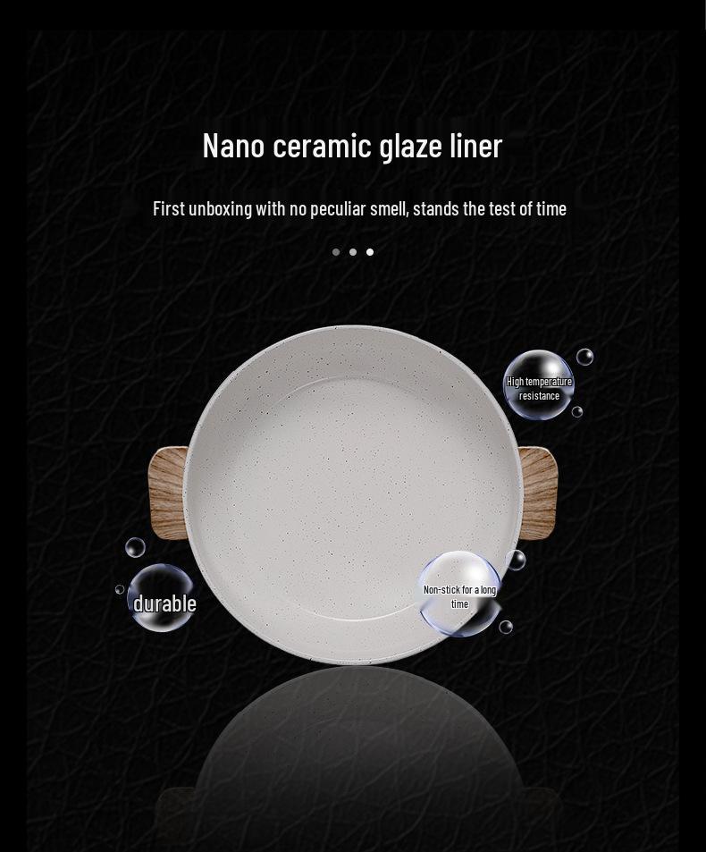 Multifunctional Electric Hot Pot: 1-2 Person Non-Stick Ceramic Glaze for Dorm Cooking and Quick Noodles.