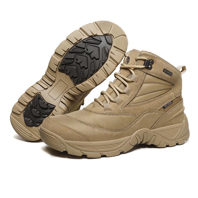 

Autumn and winter new hiking hiking shoes outdoor men s sports shoes combat training tactical boots warm Martin boots 47 пісочний