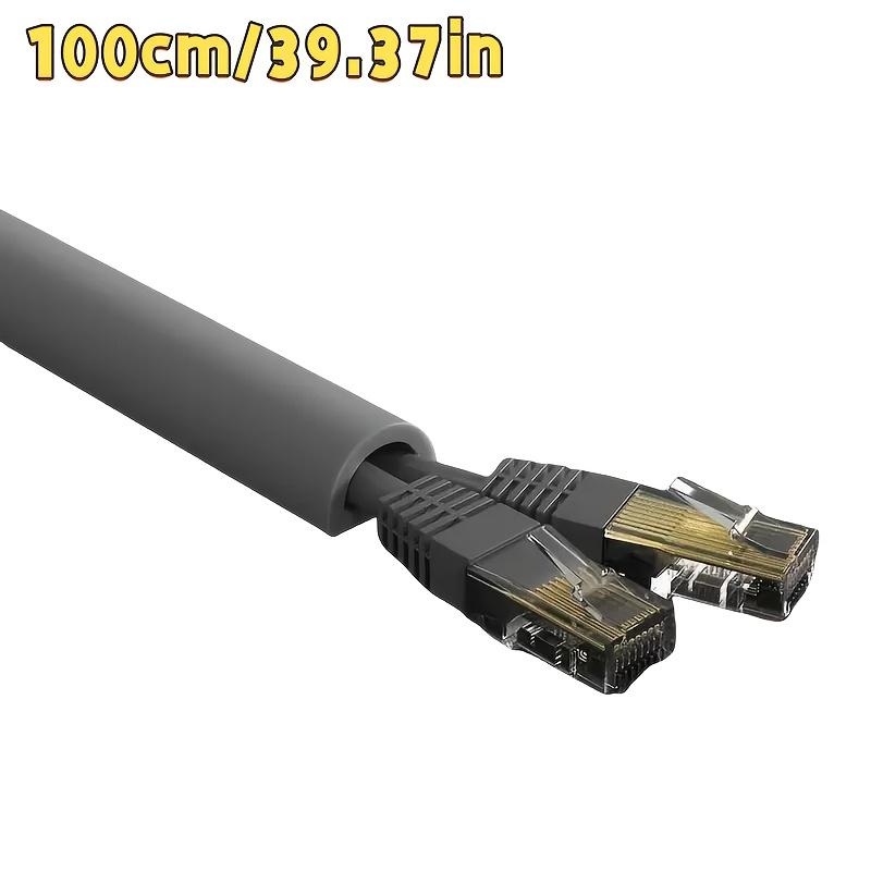 1pc Self-Adhesive PVC Cable Management Tube, Invisible Floor Wire Cover for Desk, Wall & Floor Installation, Home Decor Cable Concealment Channel