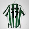 Temporada 03-04 La Liga Betis camiseta de fútbol retro antigua de local, réplica No. 17 Camiseta de Joaquín