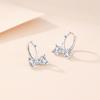 Bow Earrings Women's Diamond-encrusted Fashion Temperament Ear Buckles New Zircon Ear Jewelry