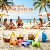 Becherhalter für den Strand in kräftigen Farben Stapelbarer tragbarer Getränkehalter für Handys Snacks Sonnencreme Sandfreier Organizer für Reisen Camping Picknick Familie