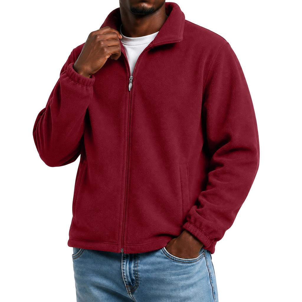 Men's Women's Outdoor Jacket Zip Up Thick Warm Cardigan for Spring and Fall