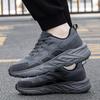Spring new men's black non-slip and wear-resistant running shoes soft-soled casual sports men's shoes waterproof and lightweight dad shoes