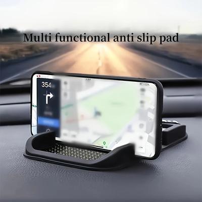 1 szt. Uchwyt na telefon komórkowy do samochodu Mata antypoślizgowa na deskę rozdzielczą Podkładka Przyczepny uchwyt antypoślizgowy Czarny Wysokiej jakości mata antypoślizgowa