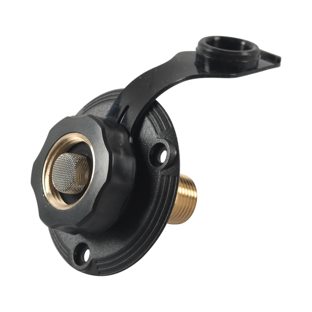 Leak Resistant Motorhomes Trailer City Water Inlet Flange With Brass Valves Secure Connection Fit for Hasslefree Filling
