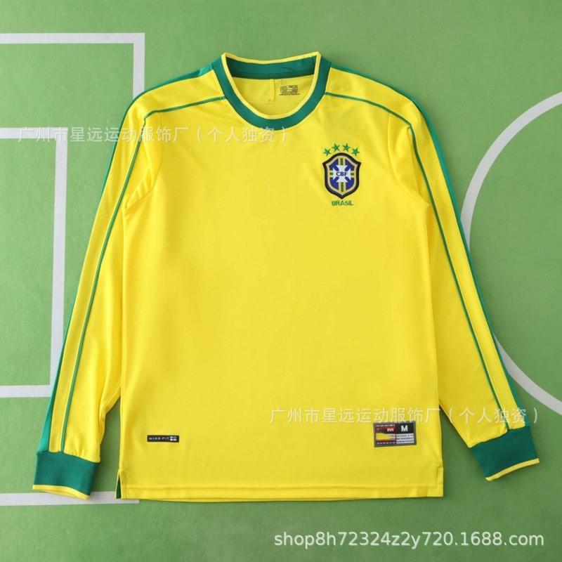 Brazil Retro Football Jersey Short Long Sleeve National Team World Cup Vintage Soccer Shirt