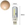 Multicolored Portable USB LED Light Bulbs T18 5V Mini Filament Night Lamp Warm Cool White Reading Lighting Eye Protection Lamps
