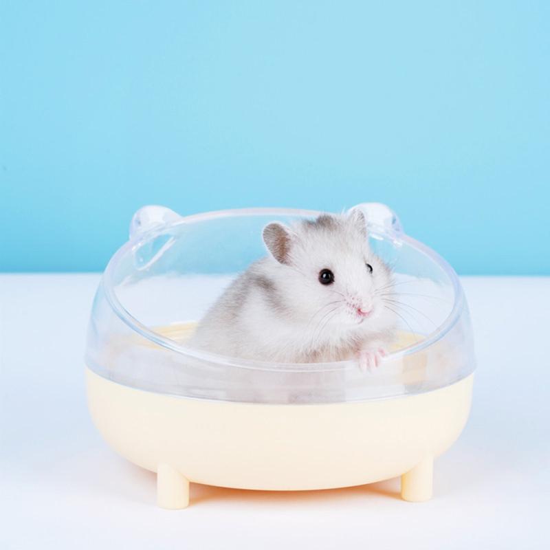 Hamster Transparent Bathing Tub Detachable Anti-splash Large Space Bathroom Sand Nest Pet Supplies
