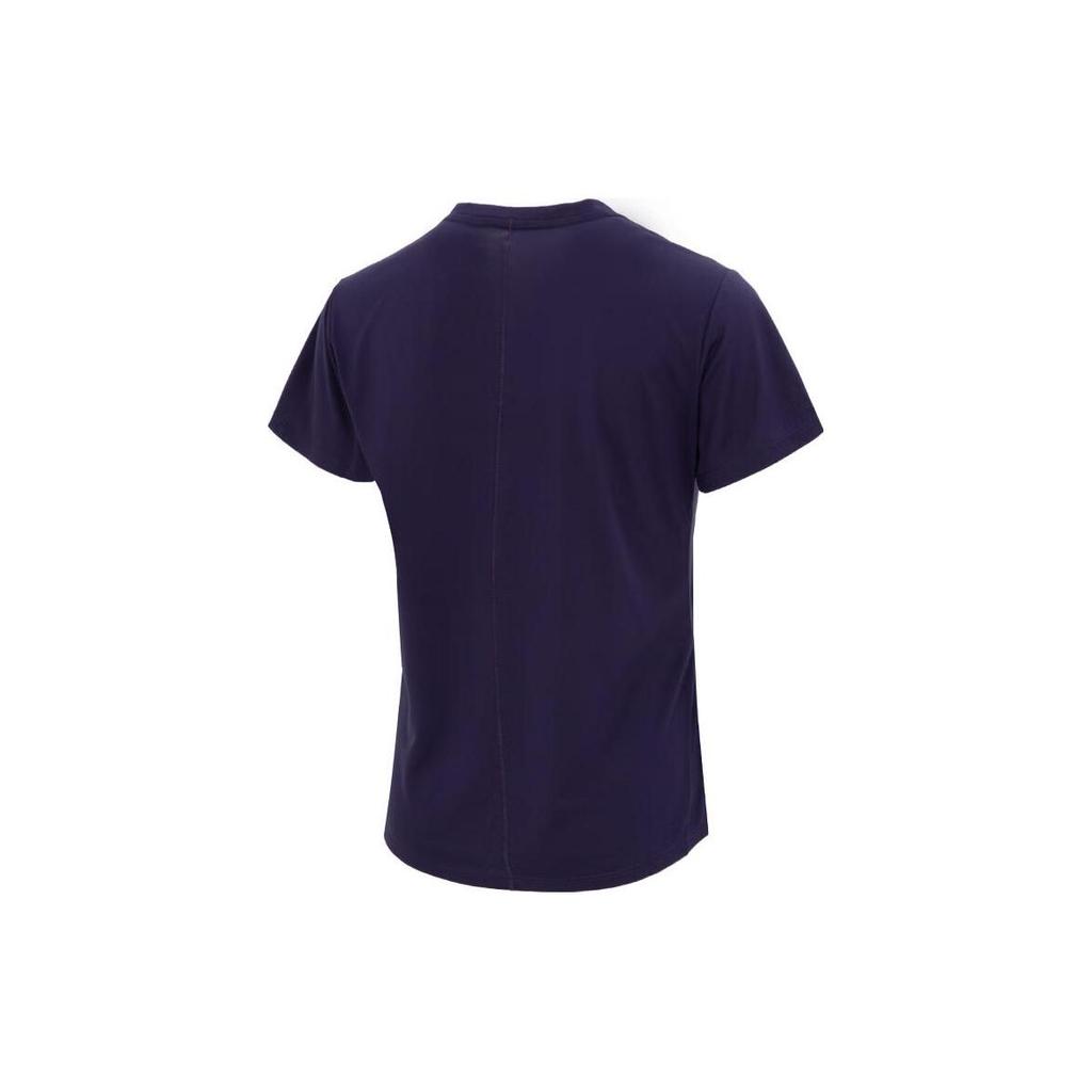 Nike Logo Print Fitness Training Short Sleeve Top Women Tops Navy FB4697-555